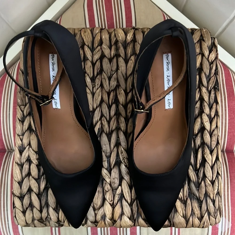 & Other Stories Satin Stiletto Heels in Black - Picture 10 of 15